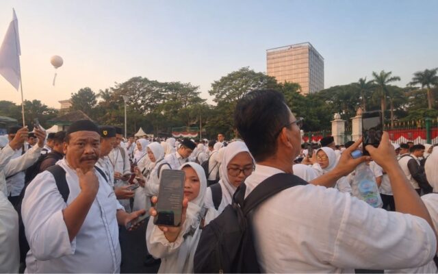 Tingkatkan Kedisiplinan ASN, Kemenag Majalengka Terapkan Absensi Digital di Dzikir Kebangsaan Monas