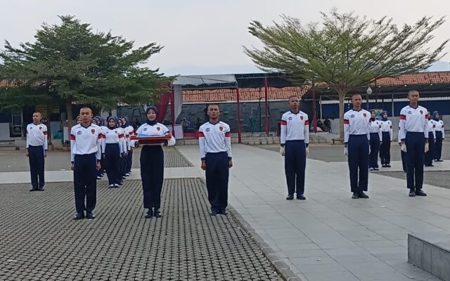 Matangkan Kesiapan Upacara HUT RI, Paskibra Kecamatan Talaga Gelar Gladi Bersih