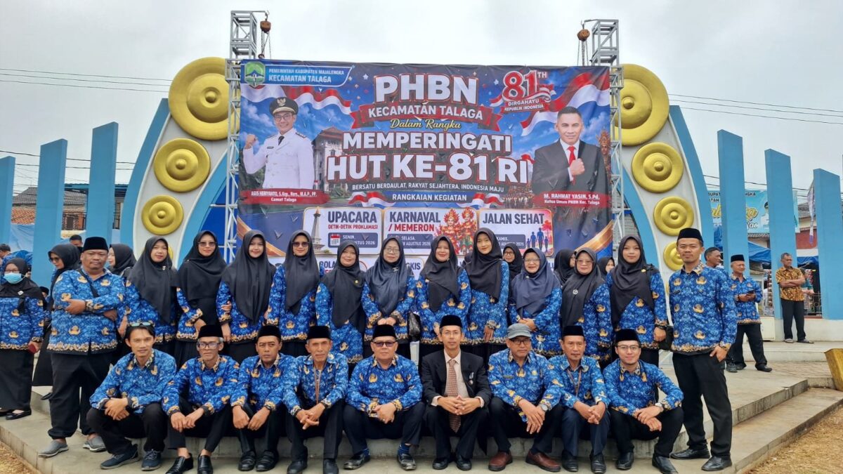 PNS MAN 1 Majalengka dan Siswa Kelas XII Ikuti Upacara HUT ke-81 RI di Talaga