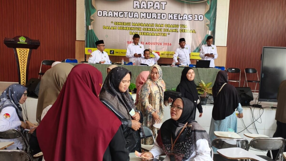 Sinergi Pendidik dan Orang Tua, MAN 1 Majalengka Gelar Koordinasi Wali Kelas dan Wali Murid
