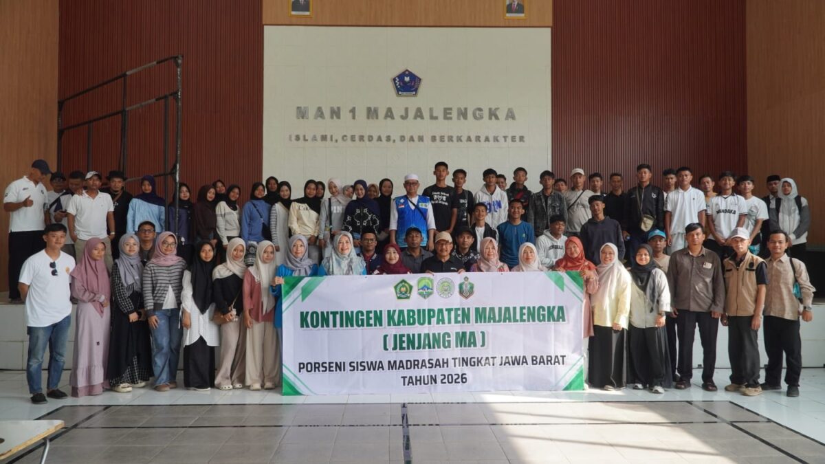 Lepas Kontingen Porseni, Kemenag Majalengka Gelar Doa Bersama Pemberangkatan Kafilah