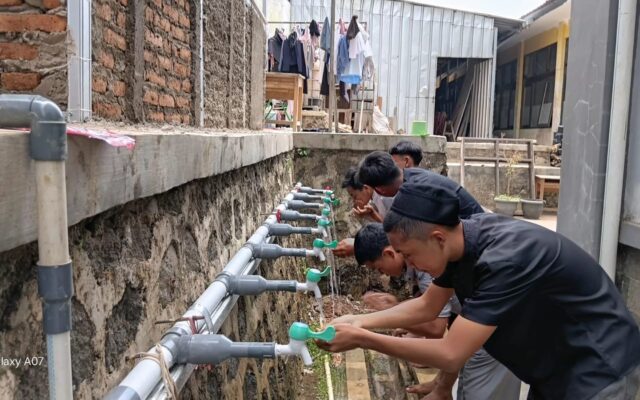 Inovasi Tempat Wudhu Asrama MAN 1 Majalengka Jadi Solusi Kelangkaan Air Saat Kemarau