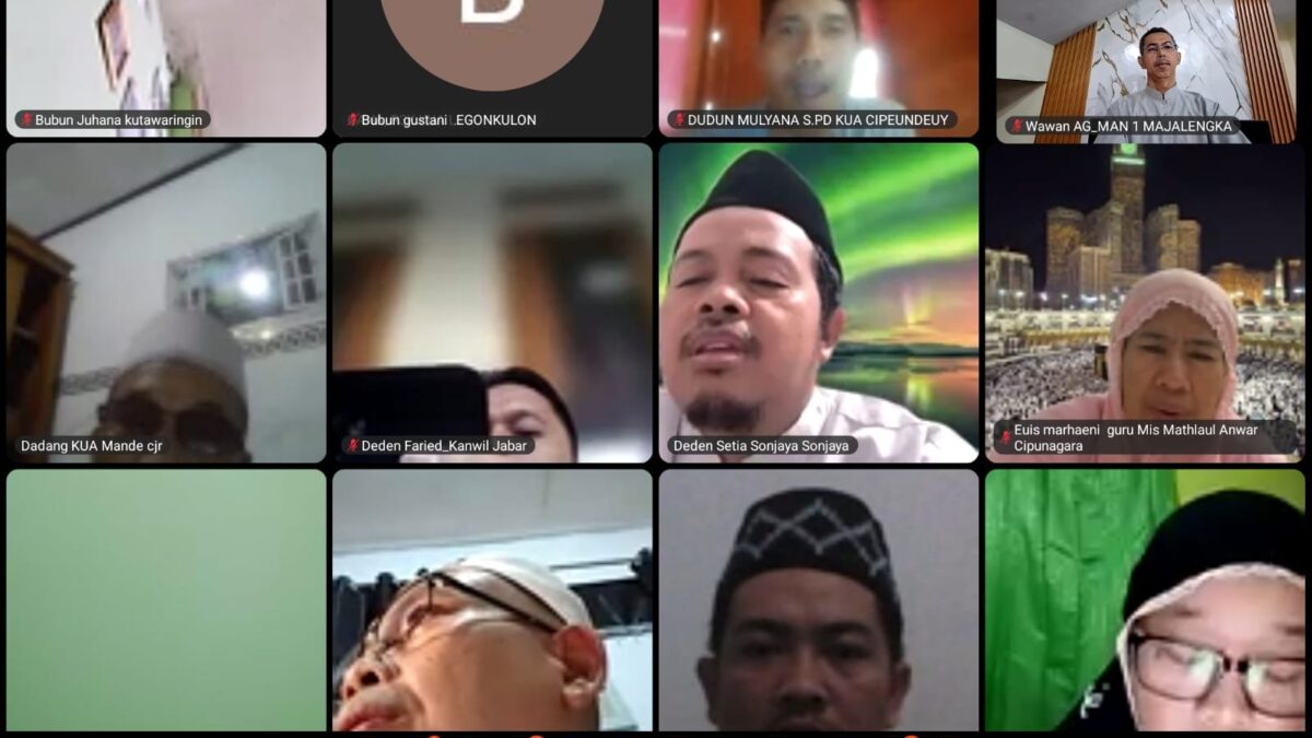 Humas MAN 1 Majalengka Ikuti Tadarus dan Pembelajaran Bahasa Arab Kanwil Kemenag Jabar