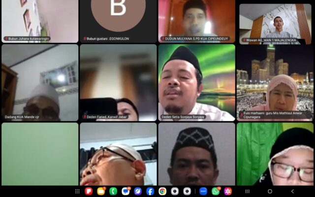 Humas MAN 1 Majalengka Ikuti Tadarus dan Pembelajaran Bahasa Arab Kanwil Kemenag Jabar