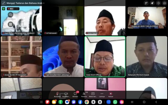 Awali Jumat Pagi dengan Keberkahan, ASN Kemenag Jabar Gelar Tadarus dan Pembelajaran Bahasa Arab Virtual