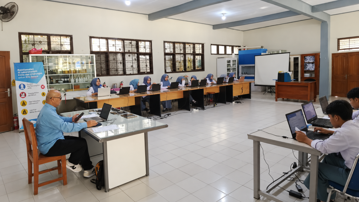 Persiapkan Ujian Utama, Siswa XII.6 MAN 1 Majalengka Ikuti Gladi Hari Kedua TKA